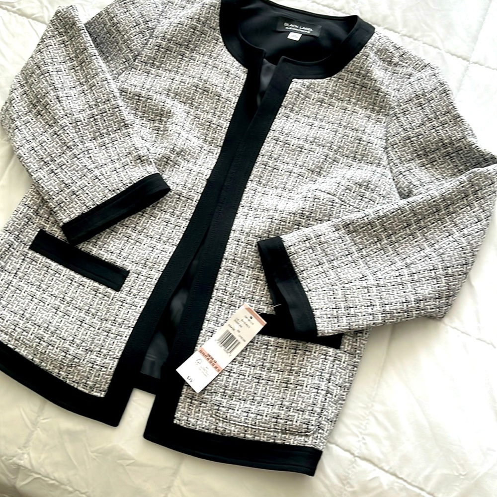 Black label, tweed suit, blazer
